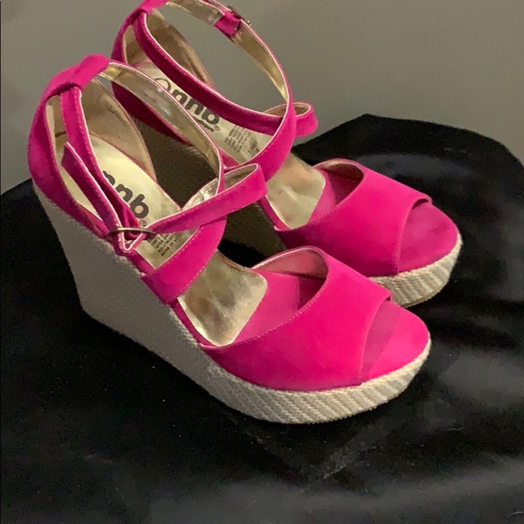 Shoes Hot Pink Wedges Poshmark